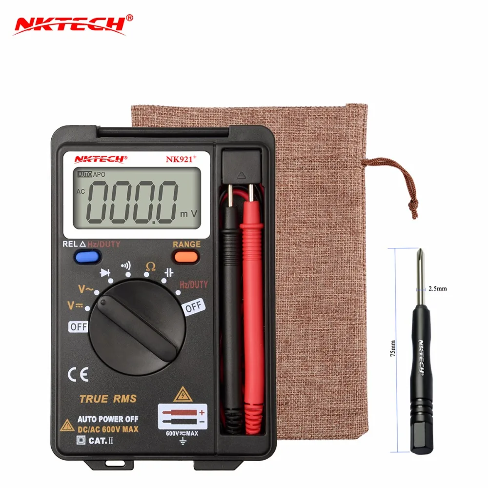 

International Shipping NKTECH VC921 DMM Integrated Personal Handheld Pocket Mini Digital Multimeter