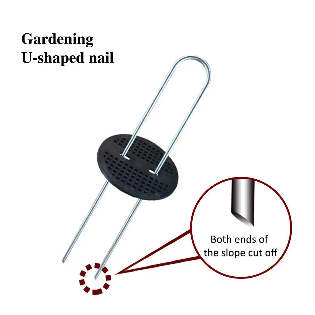 10 шт./компл. садовые u-гвозди колышки для палатки колышки U Тип гвоздь-болт для садового покрытия пленка для ногтей лагерь навесы газон тент сорняки барьер