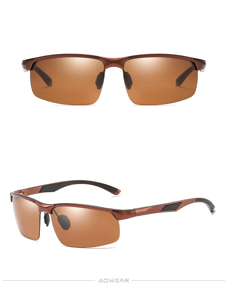 AOWEAR, алюминиевые спортивные солнцезащитные очки, мужские поляризационные уличные солнцезащитные очки, мужские роскошные зеркальные очки, очки Polaroid Oculos