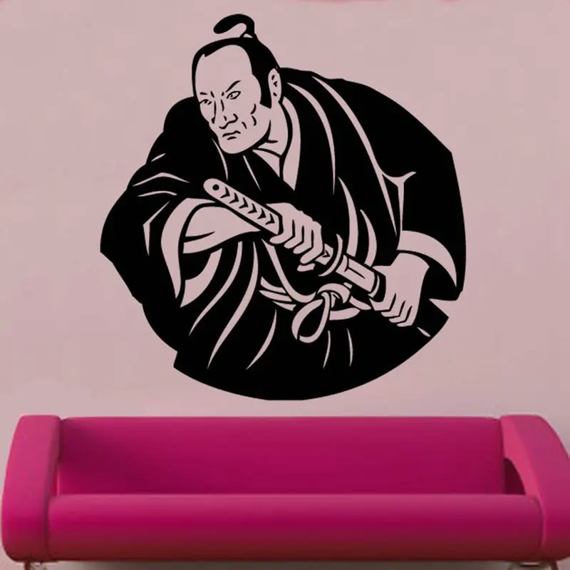 DCTAL Kendo Sticker Samurai Decal Japan Ninja Poster Vinyl Art Wall Decals Pegatina Quadro Parede Decor Mural Kendo 1003 Sticker