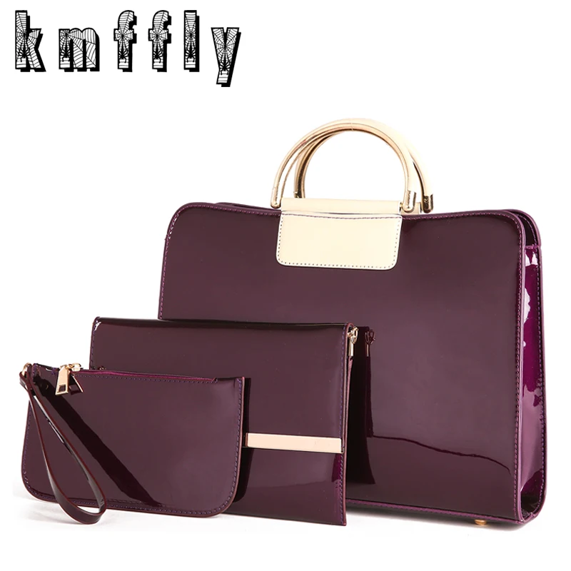 3 قطعة/المجموعة خمر حقائب النساء رسول أكياس الإناث محفظة الصلبة الكتف أكياس مكتب سيدة عارضة حمل 2017 الجديدة مقبض حقيبة