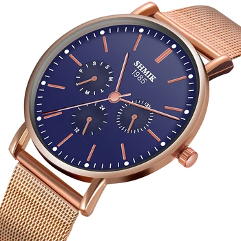 

Luxury Brand Men Business Watches Stainless Steel Wrist Watch Male Mesh Strap Casual Quartz Clock reloj hombre