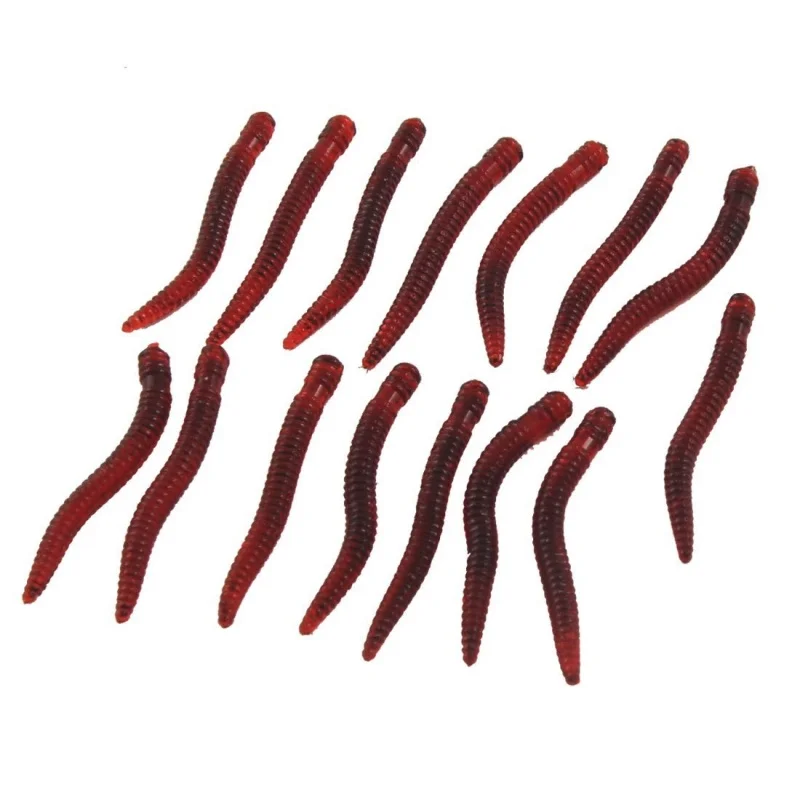 15 pieces Silicone Soft Rainworm Fishing Bait Fishing Worms