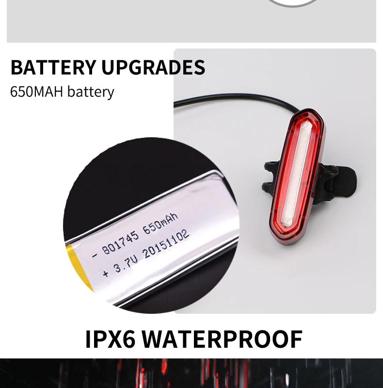 Perfect WHEEL UP new USB rechargeable bicycle light mountain bike taillights night riding lights warning lights LED color taillights 7 Perfect WHEEL UP new USB rechargeable bicycle light mountain bike taillights night riding lights warning lights LED color taillights 7