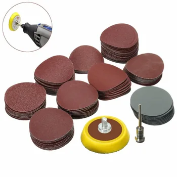 

Abrasives 1'' Sander Backer Plate Pad 1/8inch Shank + 100x Sanding Paper Disc HQ Pad Sanding Disc Electric Grinder Accessories