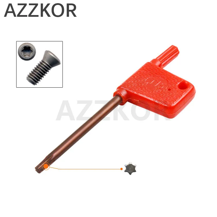 

Hardened Red Flag Wrench Plum Screw Turning Tools Holder High Quality Superhard Cnc Accessories Tool For Lathe T6T8T10T15T20