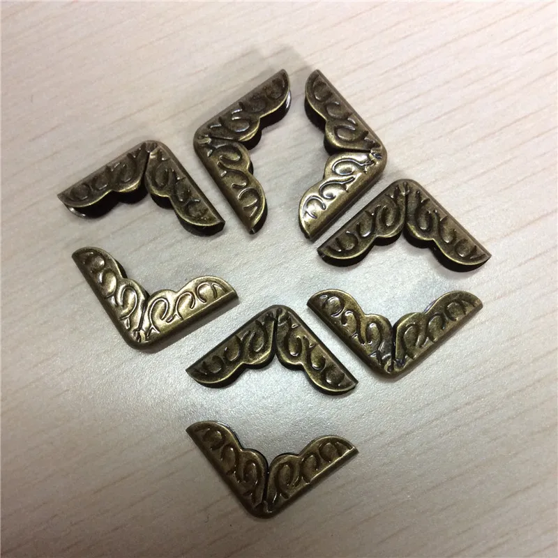 Bronze-Tone-Book-Scrapbooking-Albums-Menus-Corner-Protectors-Metal-Corners-For-Books-Antique-Bronze-16x16mm-200PCs