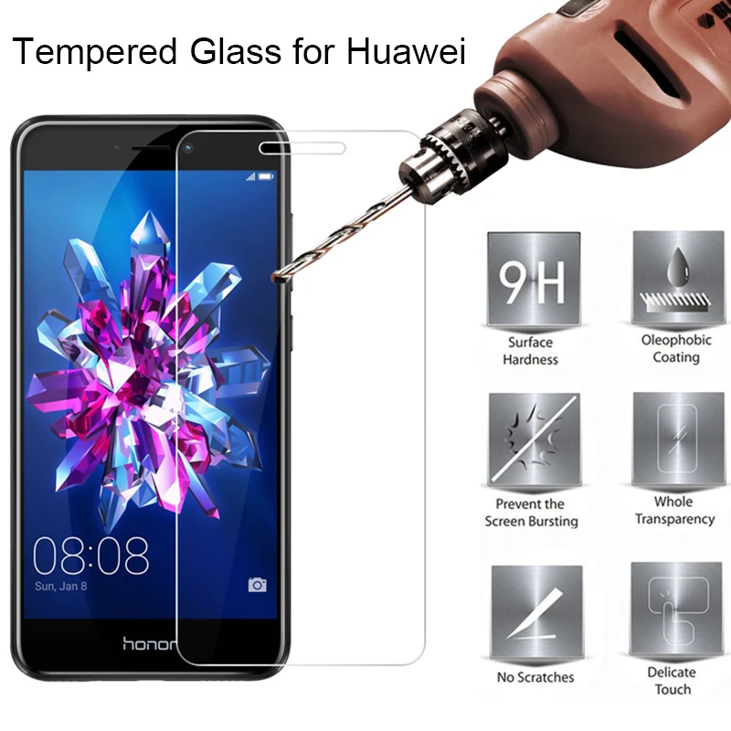 

9H HD Front Screen Protector Film for Honor 8X 8A 8C Max Toughed Protective Tempered Glass for Huawei Honor 10 Lite 8 Pro 9 Play