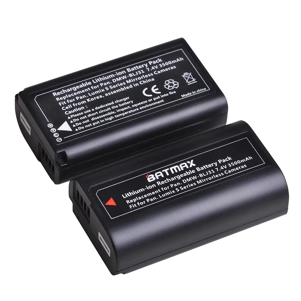 Литий ионный аккумулятор Batmax Для беззеркальных камер Panasonic LUMIX S1 S1R S1H S серии BLJ31 2