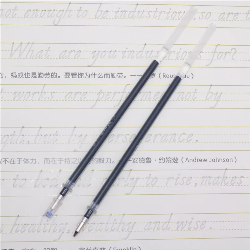20 шт 0,5 мм автоматическая Выцветшая заправка синими чернилами Студенческая каллиграфия практика заправка шариковая ручка заправка студенческие канцелярские принадлежности