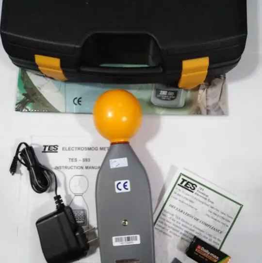 Оригинал сделано в Тайване TES593 высокочастотный EMF тестер электросмога TES 593 3