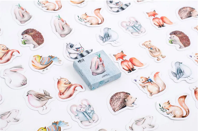 

45 Pcs/ Lot Rabbit Sticker for Diary Scrapbooking Box Container