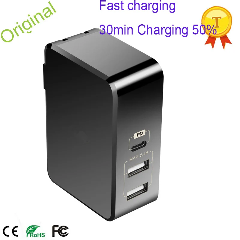 

Type-c 5V2.4A USB Fast Charger Adapter Wall Portable Plug Desktop USB Port For iphone X/8/8P