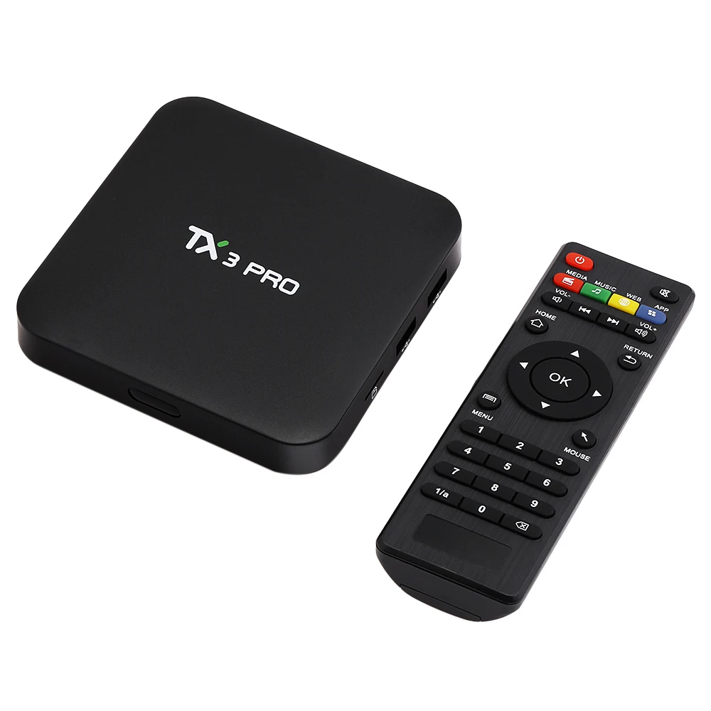 

Tanix TX3 Pro Smart TV Box Android 6.0 Amlogic S905X Quad Core 1G 8G Set Top Box Home Media Player H.265 4K PK TX3 Mini Max