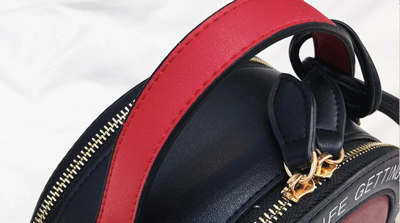 Women Fashion Handbag Female Leather Roll Circular Bag Famous Tassel Crossbody Shoulder Bags Flower Cute Tote Sac A Main SS7303 (14)