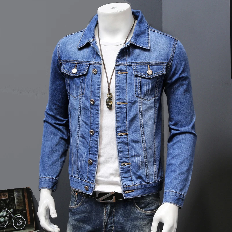 

Denim Jacket New arrival coat Spring Boys Blue Men fahion casual high quality autumn plus size M L XL 2XL 3XL 4XL