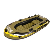 Intex Excursion 2-4-Person Inflatable Boat Set with Aluminum Oars and High Output Air Pump (Latest Model)
