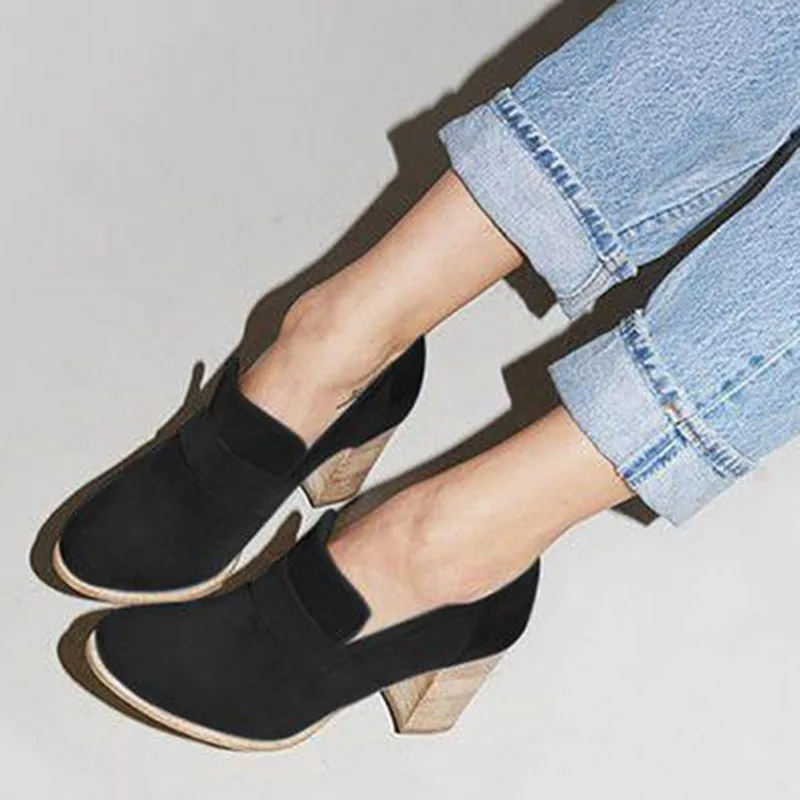 

Oeak Boots For Women Flock Ankle Boot Spring Autumn Women Boots Ladies Party Western Stretch Fabric Boots 2019 Drop Shipping
