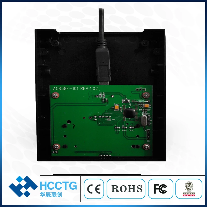 Контакт смарт-флоппи RFID считыватель писатель поддержка ISO7816 A, B карта с бесплатным комплект SDK ACR38F