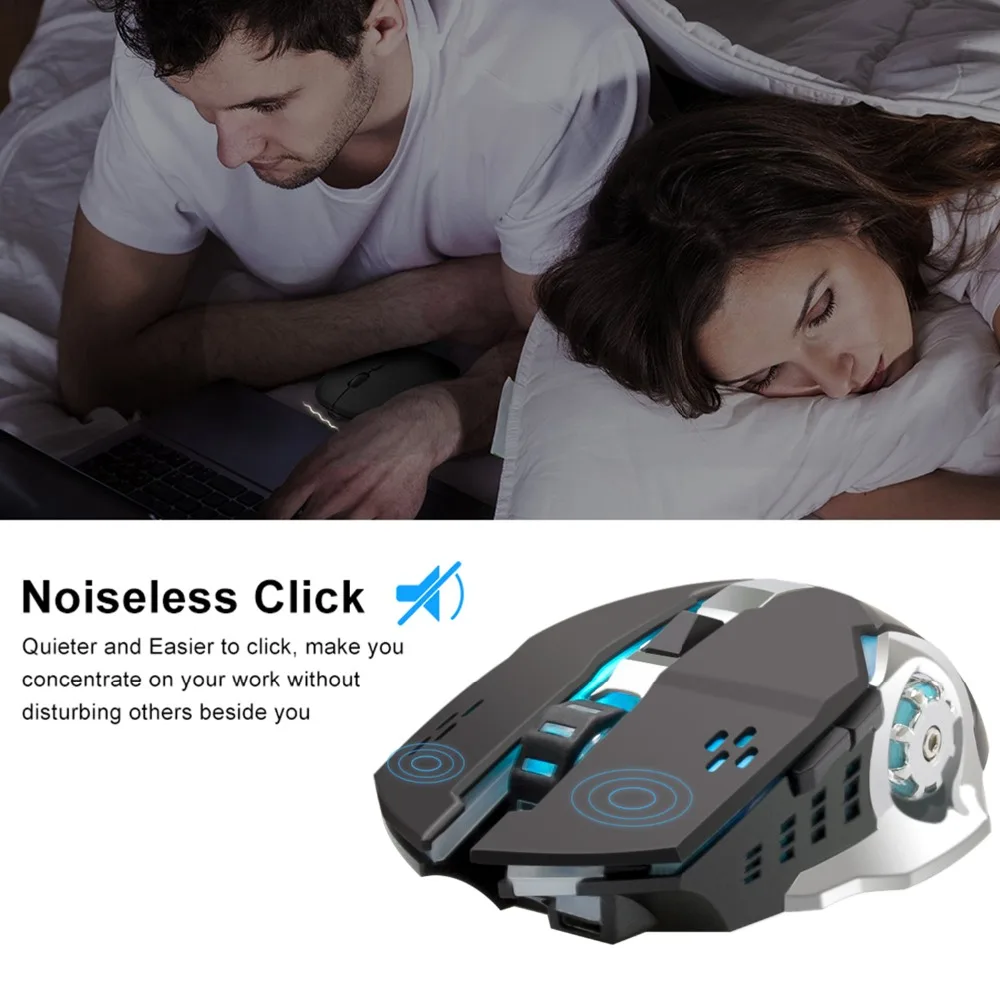 Anmck Wireless Gaming Mouse 2.4Ghz Backlight 4 Colors Rechargeable Professional Computer Gamer Silent Mouse 1600 DPI Adjustable Anmck Wireless Gaming Mouse 2.4Ghz Backlight 4 Colors Rechargeable Professional Computer Gamer Silent Mouse 1600 DPI Adjustable