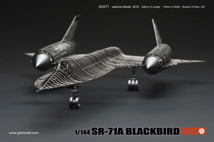 1144 SR-71A самолет Blackbird полностью структура скелет DIY металлическая головоломка высокого класса травления пластины сборки модель для взрослых детей