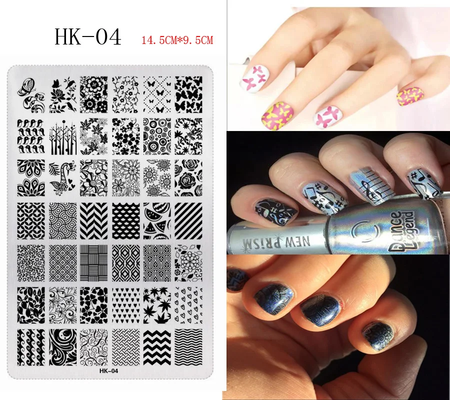 MAFANAILS Мода 1 шт. кружевной дизайн ногтей штамповочные пластины DIY Художественный