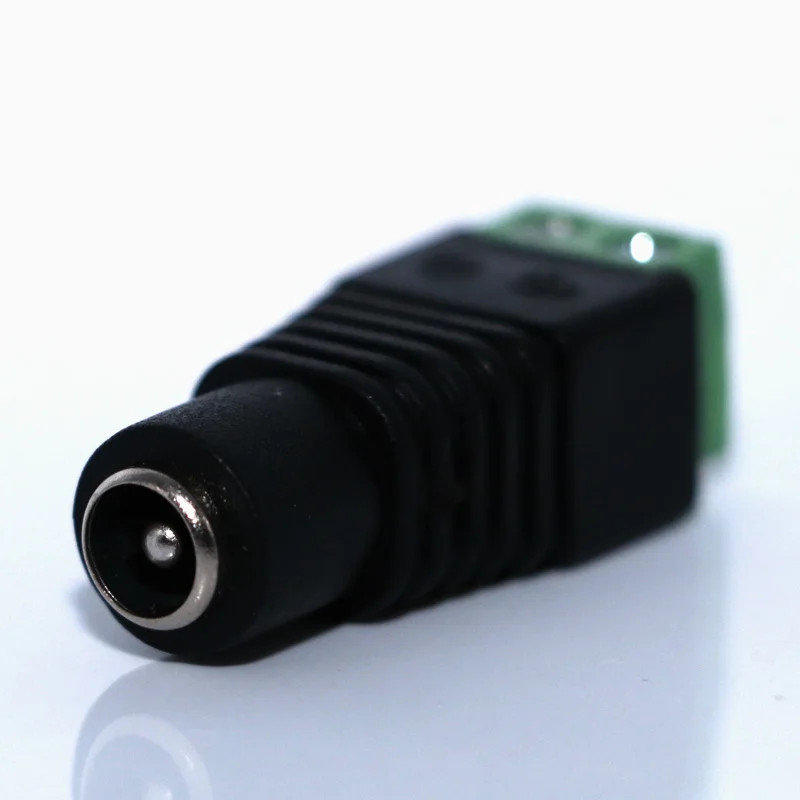 DC Мощность Гнездовой разъем Jack адаптер Разъем 2,1x5,5 мм KS для CCTV одноцветный светодиодный полосы 5050 3528 5630 3014 SMD