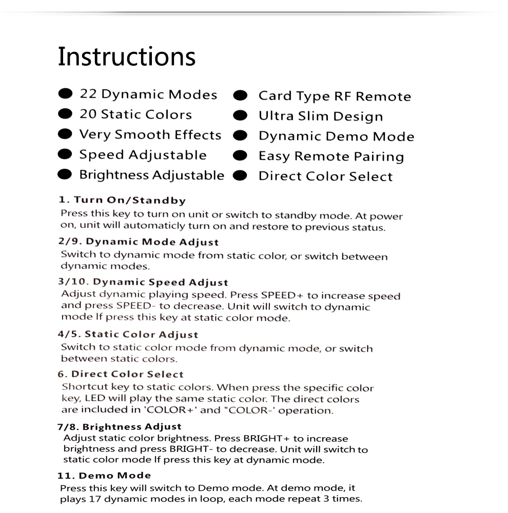 Светодиодный rgb контроллер DC12V 17key RF беспроводной черный/белый/двойной пульт дистанционного управления для RGB светодиодной ленты