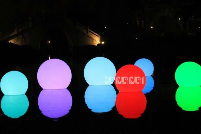 4 шт./лот 20 см зарядки Дистанционное управление LED подсветкой мяч Бассейны плавающий шар света для праздников 100-240 В лидер продаж