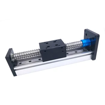 

screw linear module thread rod linear guide rail module Stroke 100mm for step motor cnc ball parts robotic arm kit