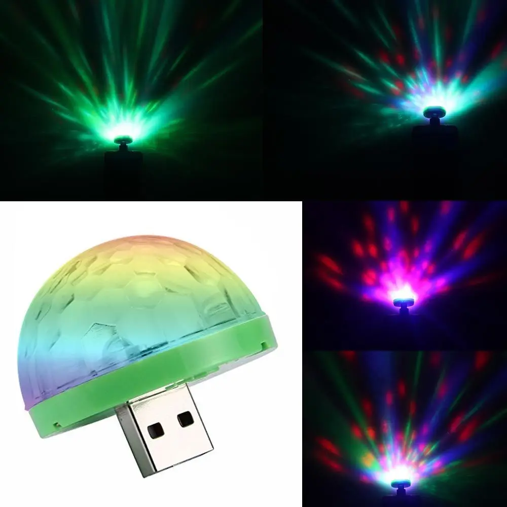 

Aimbinet 3W Mini USB Disco Light, Portable home party light, DC 5V USB Disco ball, Karaoke party LED Christmas decorations