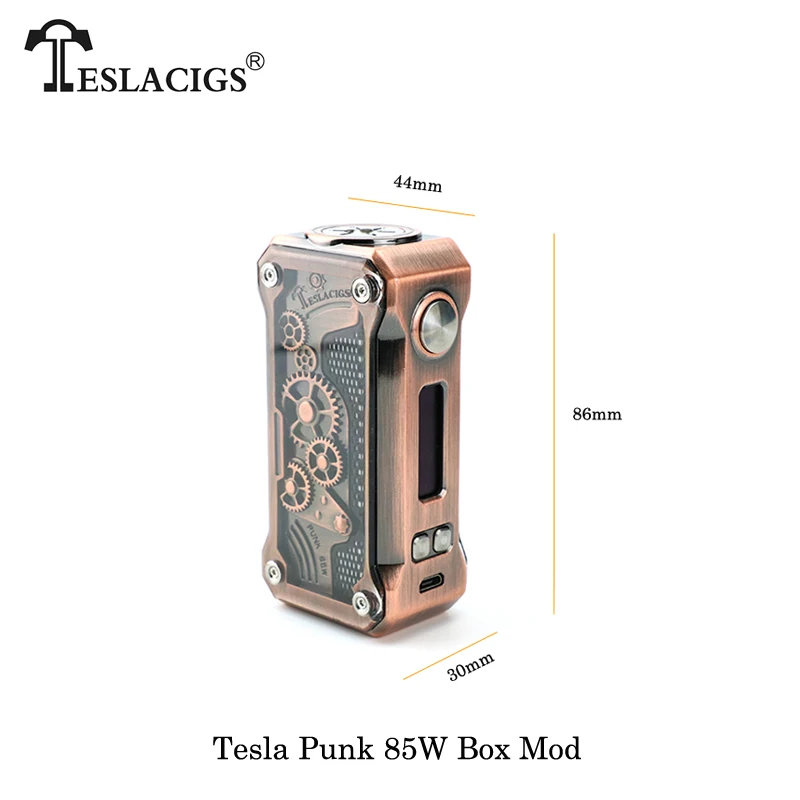Teslacigs Tesla PUNK 85 Вт KA/TC/TCR коробка мод электронные сигареты питание от 18650 батареи Vape