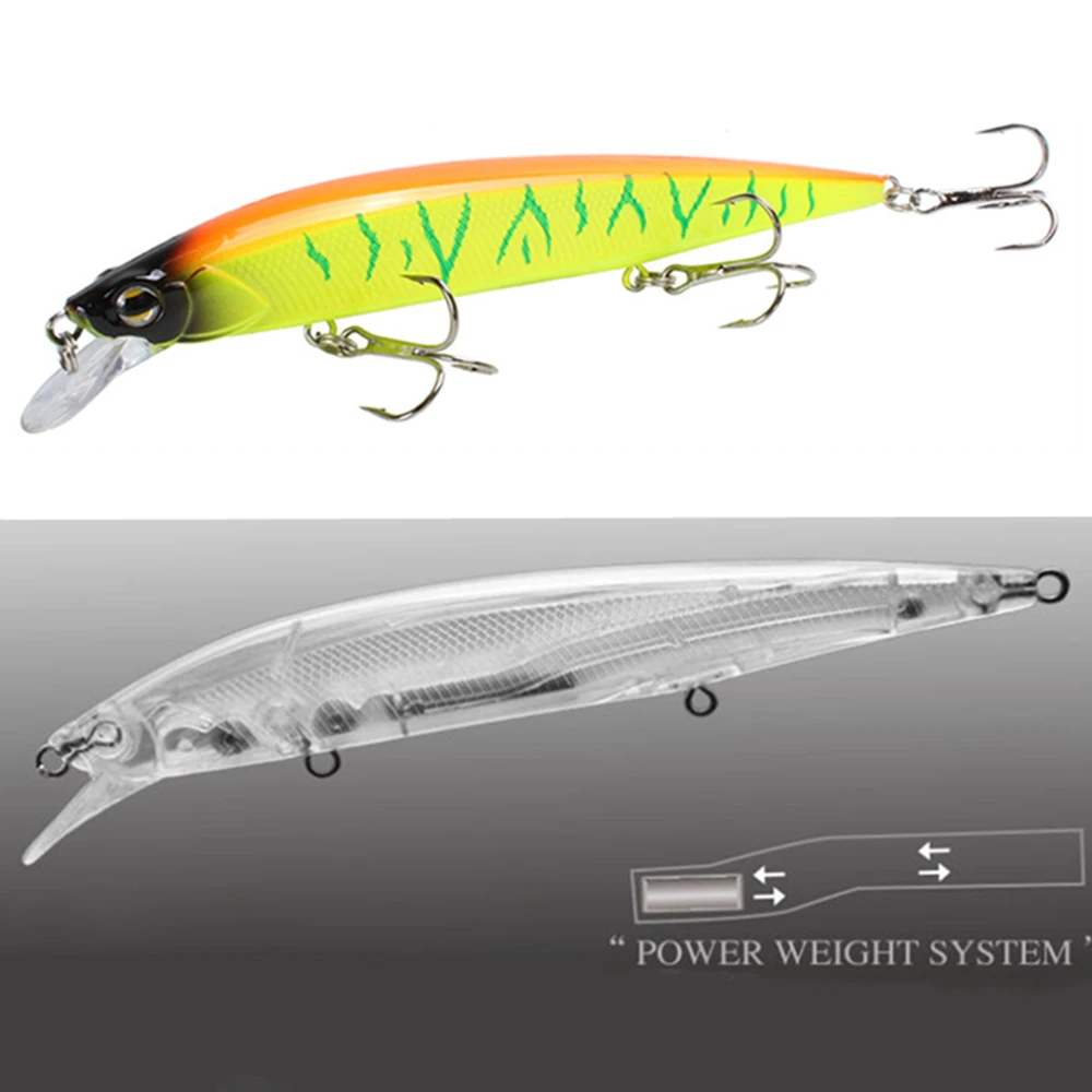 

1pcs Minnow Fishing Lure 14cm 18.6g Isca Artficial Hard Bait Crankbait Fishing Wobblers Bass Pike Fake Fish Carp Fishing