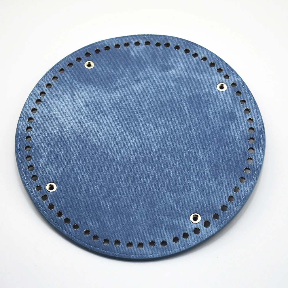 Bag Accessories Leather Bag Round Bottom Women DIY Denim Replacement Bottoms for Girls Bucket Bags Handbag Accessory 19*19cm