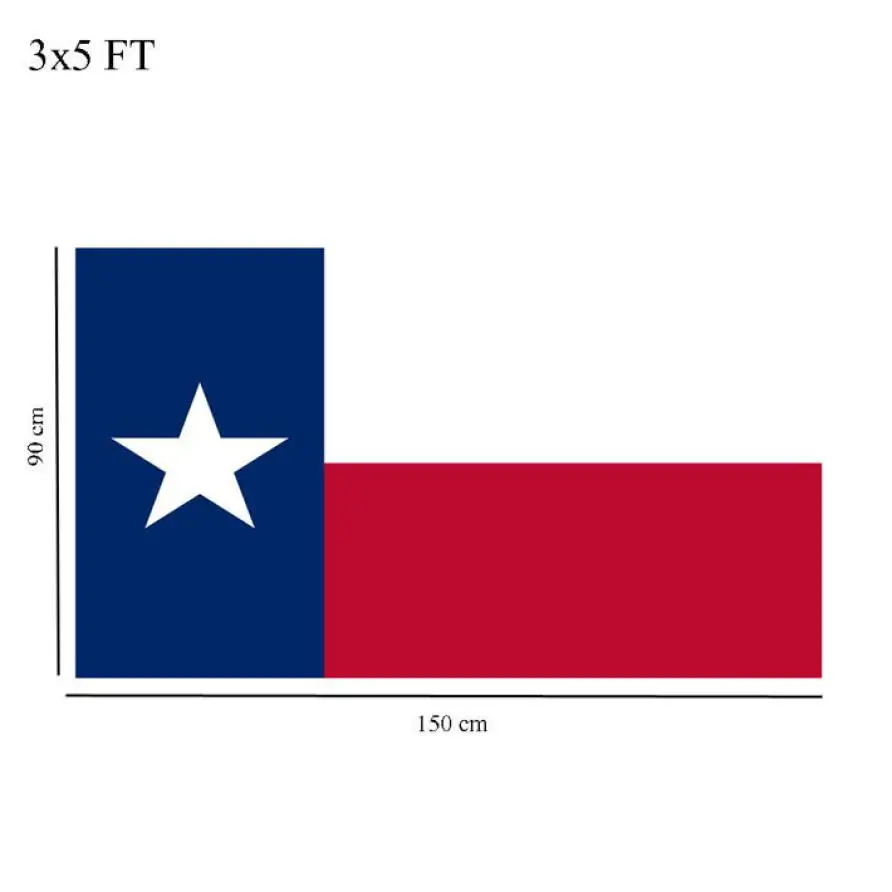 Квалифицированный дропшиппинг 3x5 футов Deluxe Texas вышитые TX Американский нейлон одиночные звезды США украшение для дома с изображением флага Техасский флаг SEP20