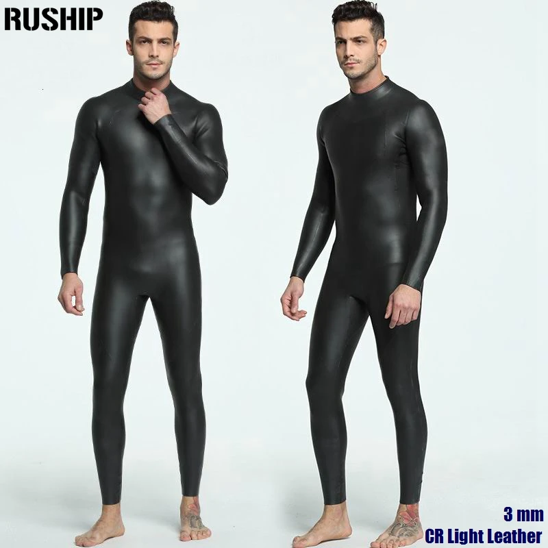 Men 3mm Triathlon Swim Shirt Super elastic waterproof Snorkeling CR Smooth skin 