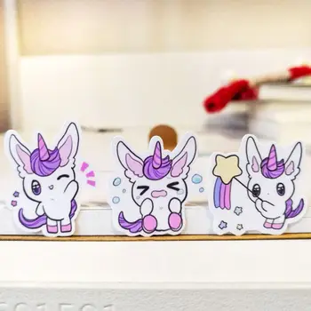 

20/40pcs Cute Beautiful Baby Unicorn Cartoon Sticker Laptop Suitcase Bicycle Guitar Skateboard Children Toys Random Not Repeat