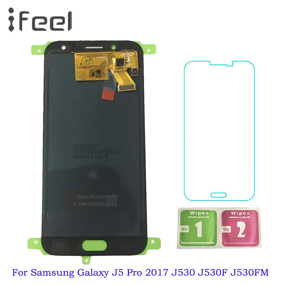 

For Samsung Galaxy J5 Pro 2017 J530 J530F J530FM LCD Display Touch Screen Digitizer Assembly For Samsung J530 LCD Adjustable