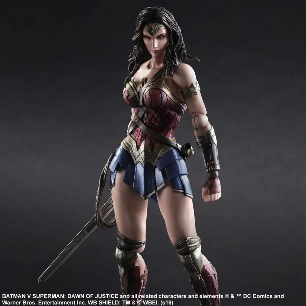 27 см Wonder Woman Justice League Play Arts DC Super Hero ПВХ фигурка модель игрушки
