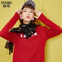 SEMIR плед пашмины кашемировый зимний женский тёплый шарф-шаль Femme шейный палантин хлопок длинное одеяло шарф для женщин 180*95 см