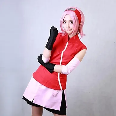 Косплей-костюм Shippuden Sakura Haruno |