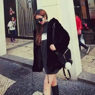 New 2019 Winter Women's Faux Fur Coat Artificial Overcoat Furry Jacket Femme Plus Size Fluffy Fake Outwear Z292 | Женская одежда