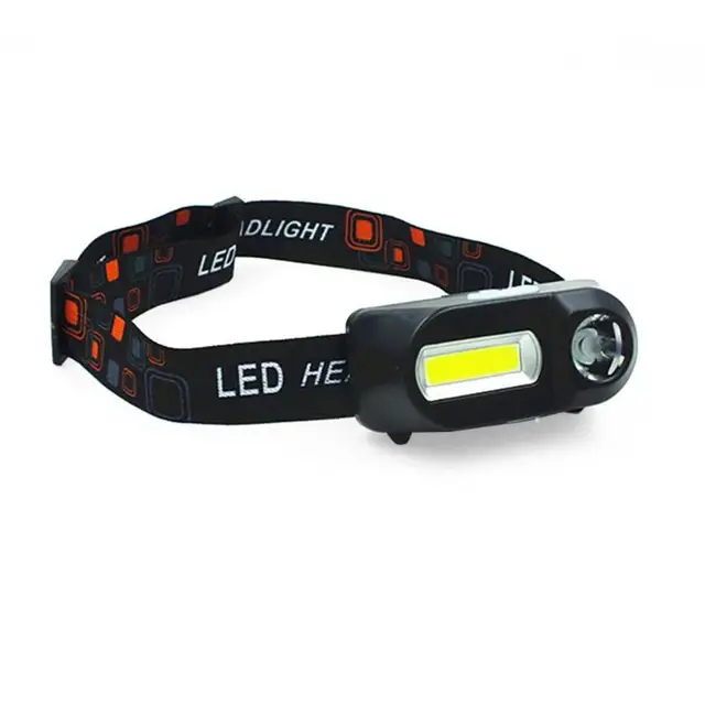 US $3.21 Mini COB LED Headlight Headlamp Head Lamp Flashlight USB Rechargeable Torch Camping Hiking Night Fi