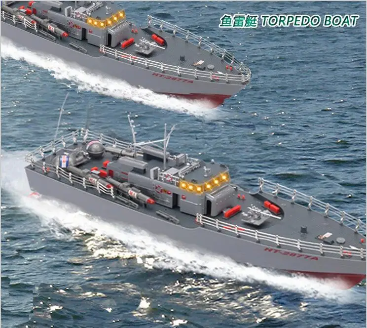 Радиоуправляемая лодка Torpedo большая 1/115 4 канала военный корабль модель