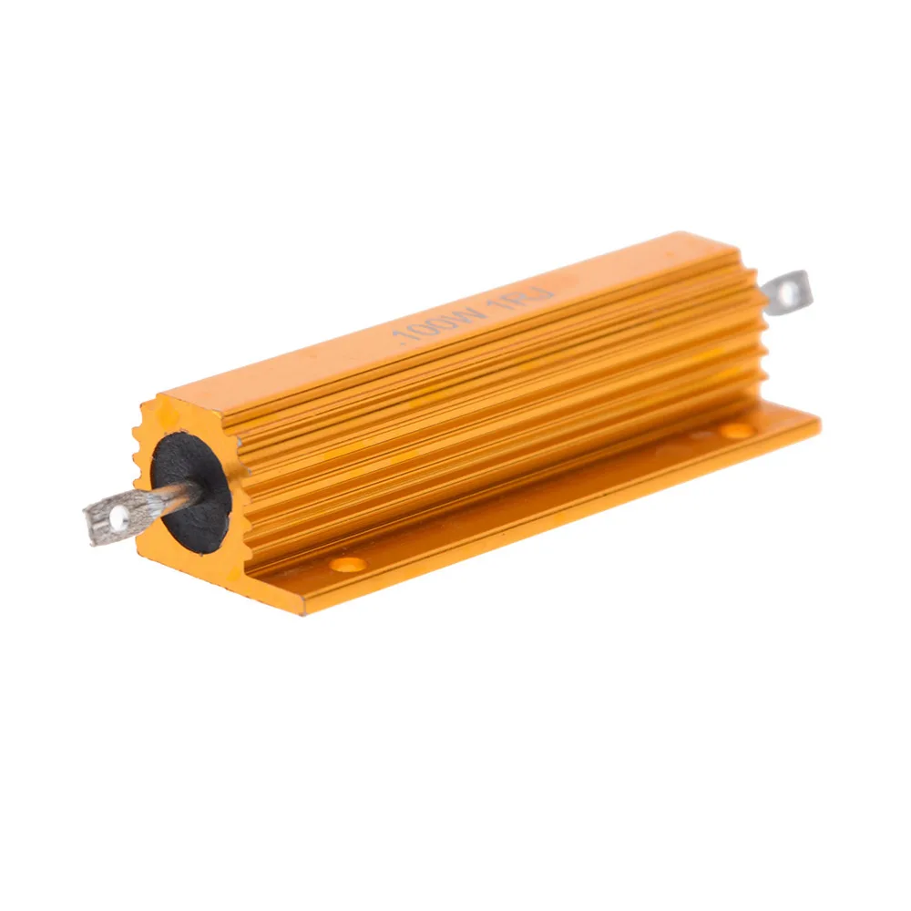 

2pcs 100W Watt Shell Power Aluminum Housed Case Wirewound Resistor 10Ohm 10R