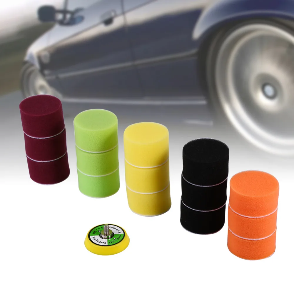 16-stks-set-2-Spons-Platte-Polijsten-Buff-Pad-Set-Kit-Tool-Voor-Air-Sander-Auto
