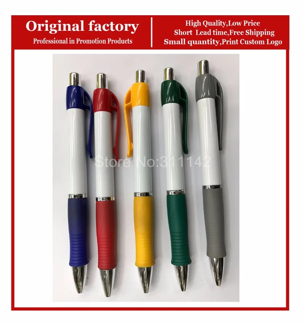 US $228.00 Best price 1000 ballpoint pen printing for promotion school ink plastic pen refills