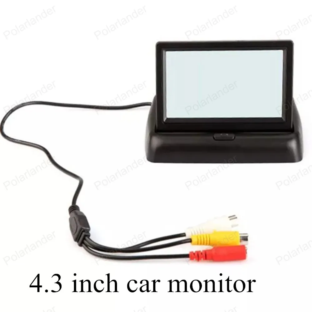 4.3/" Screen Car Parking Monitor Reverse Rear View Backup Camera HD LCD Display