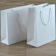 1000 шт/лот заказной бренд логотип компании белый бумажный пакет для магазина/хозяйственная сумка/одежда/Ювелирная сумка для рекламы