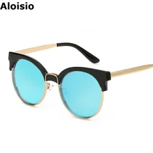 Aloisio New High Quality Metal Sunglasses Men Women Sun Glasses UV400 Famous Driving Eyewear Oculos De